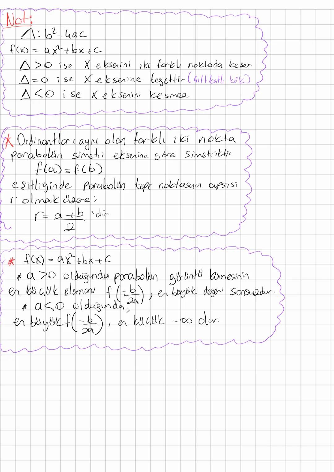 # Parabol

f(x)=ax²+bx+c

Porabodů orisinden geçiyor sa A(0,0)
grafik üzainde olduğundan X=0 ian
y=0 olmalıdır Yori C=O bulınır

* Kallor yu