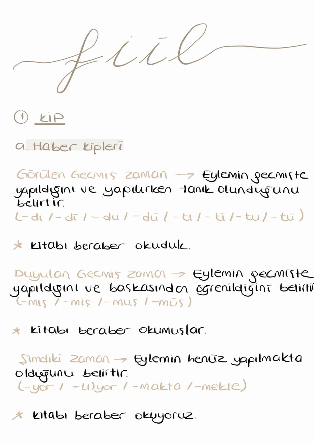 fill
11 Kip
кір
a. Haber kipleri
Görülen Gecmiş zaman Eylemin gecmiste
yapıldığını ve yapılırken tanık olunduğunu
belirtir
L-dil-dil-dul-dūl