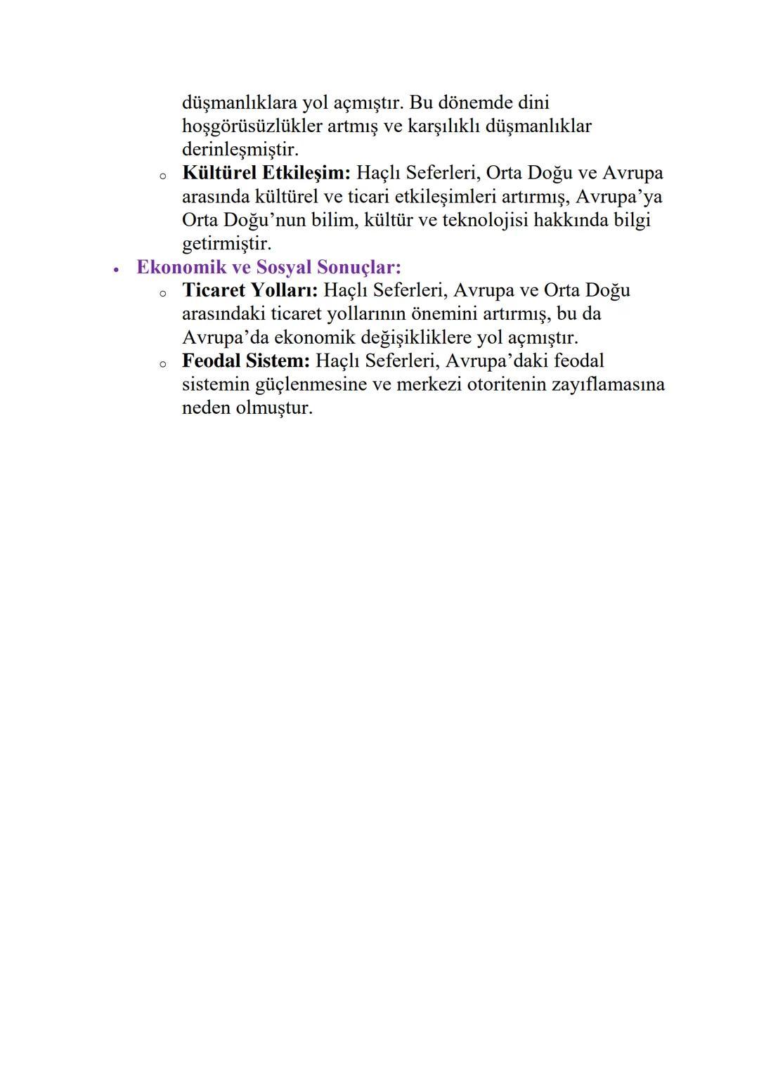# HAÇLI SEFERLERİ VE SONUÇLARI

1. Haçlı Seferleri'nin Arka Planı

*   Nedenler:

    。

    *   Dini Nedenler: Haçlı Seferleri, Hristiyanla