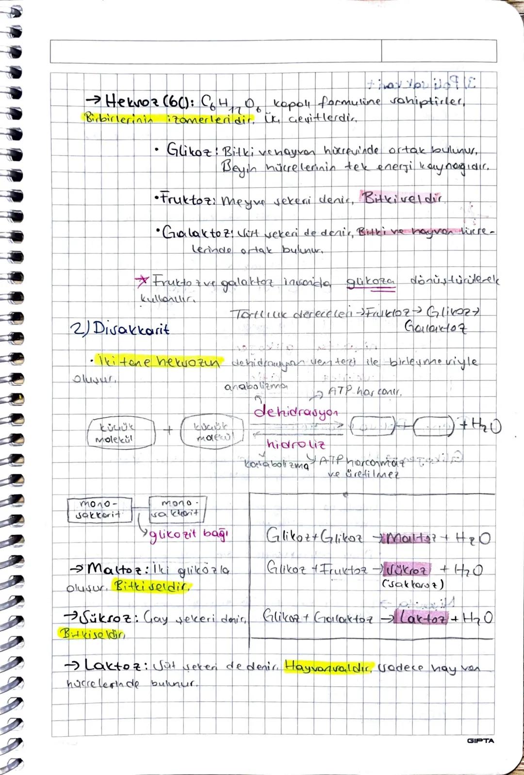 1) Hücresel Solunum ile Enerji Elde Edilirken kullanılmas
Sicavi
1/ korbonhidrat 2) Lipit (Yağ).
3) Protein
2) Birim Miktarinn Enegi Verme V