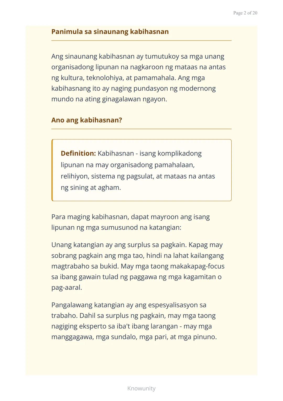 # Sinauang Kabihasnan ng Daigdig: Mesopotamia, Ehipto, Indus, at Tsina

Pag-aaral ng apat na mahahalagang sinaunang kabihasnan sa mundo

## 