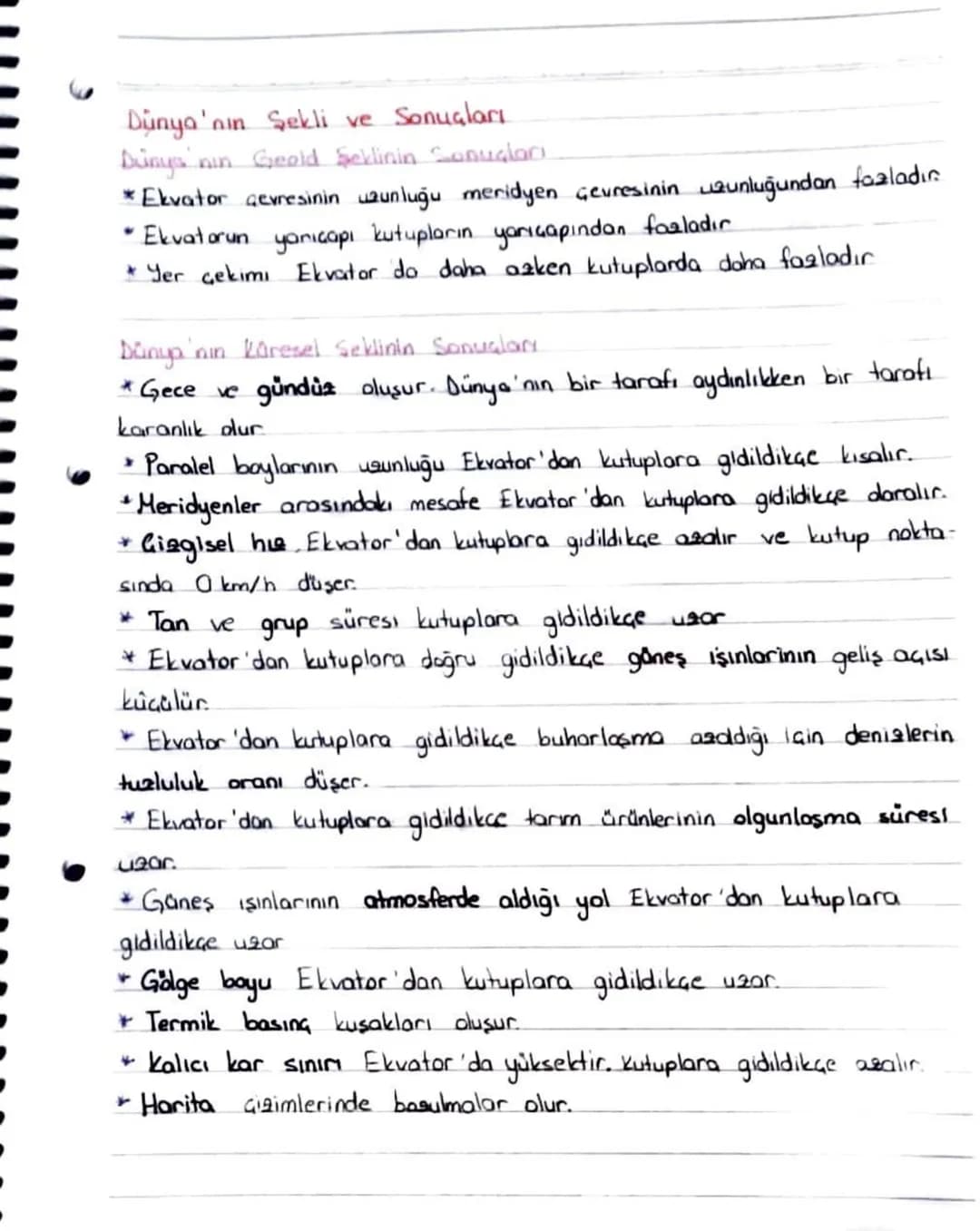 Dünya'nın Şekli ve Sonuçları
Dünya's
nin Geold Seklinin Sonuçlari
* Ekvator gevresinin uzunluğu meridyen çevresinin uzunluğundan fazladır.
•