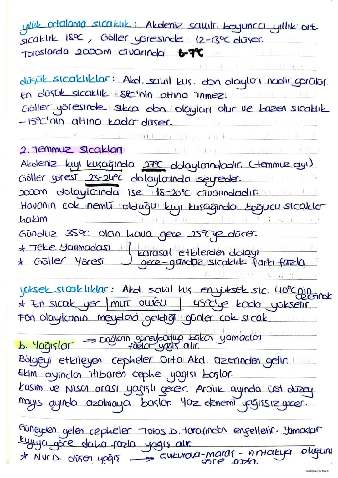 I AKDENİZ COĞRAFYASI 1. HAFTAL
a) JEOMORFOLOJİ (yüzey sekillen)
1. Dağlar
Bolgenin ana çatısını oluşturan toros Dağları;
Alp kiurim kusağını