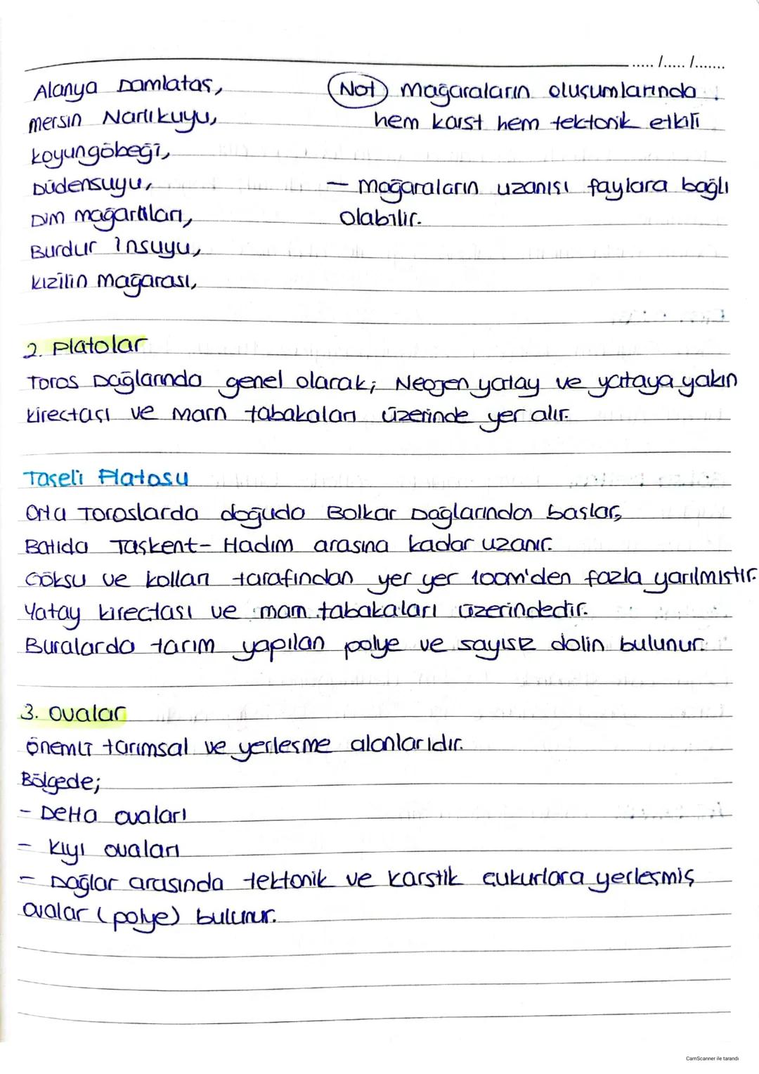 I AKDENİZ COĞRAFYASI 1. HAFTAL
a) JEOMORFOLOJİ (yüzey sekillen)
1. Dağlar
Bolgenin ana çatısını oluşturan toros Dağları;
Alp kiurim kusağını