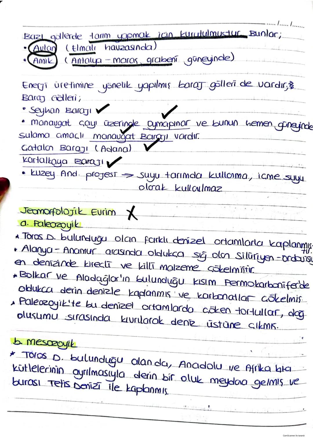 I AKDENİZ COĞRAFYASI 1. HAFTAL
a) JEOMORFOLOJİ (yüzey sekillen)
1. Dağlar
Bolgenin ana çatısını oluşturan toros Dağları;
Alp kiurim kusağını