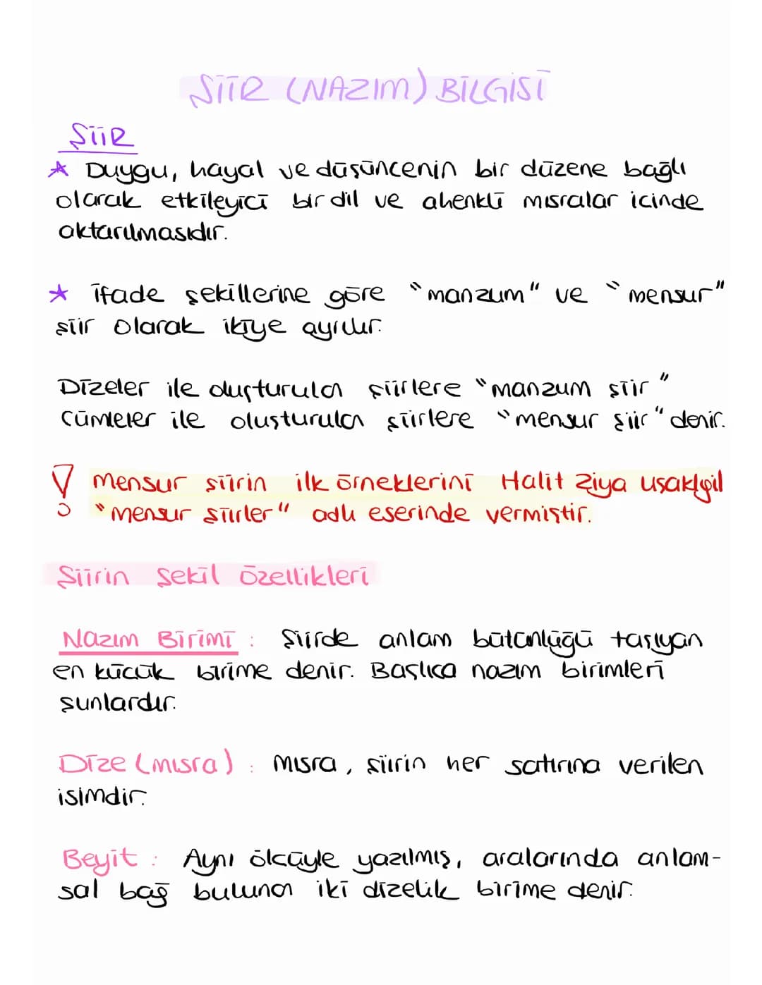 Şiir Bilgisi