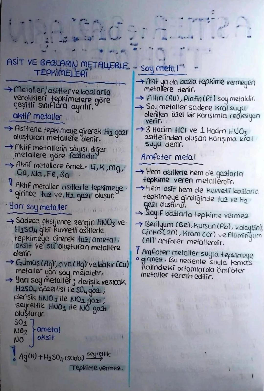 # A SİTLER ve BAZLARIN
TEPKİMELERİ

NÖTRALLESME
TEPKİMELERT

→Sulu ortamda gerçekleşen lasit
ve (baz tepkimelerine nötralleşme
tepkimeleri d