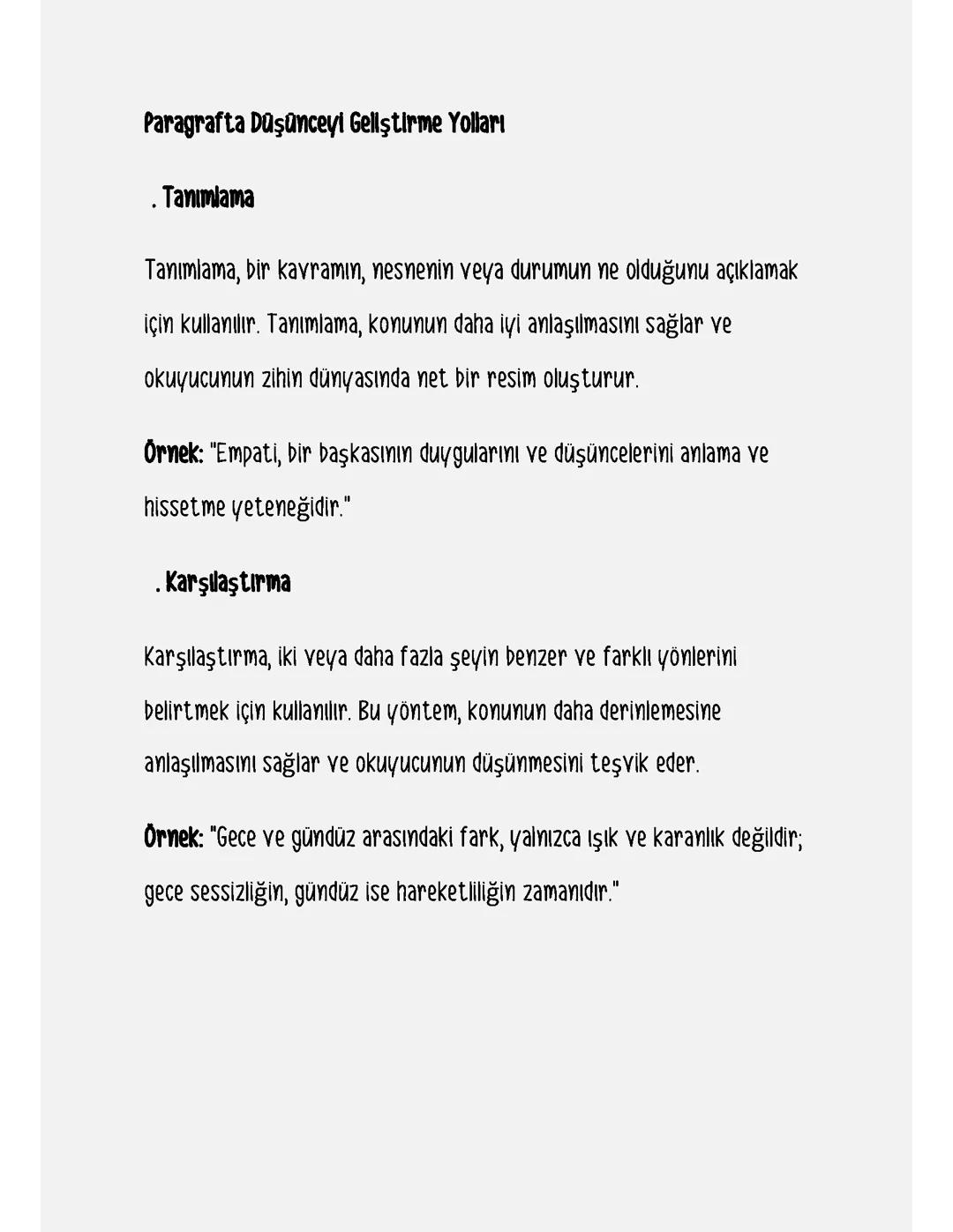 Düşünceyi Geliştirme Yolları ve Anlatım Biçimleri - 7., 8., 9. Sınıf İçin Eğlenceli Taktikler