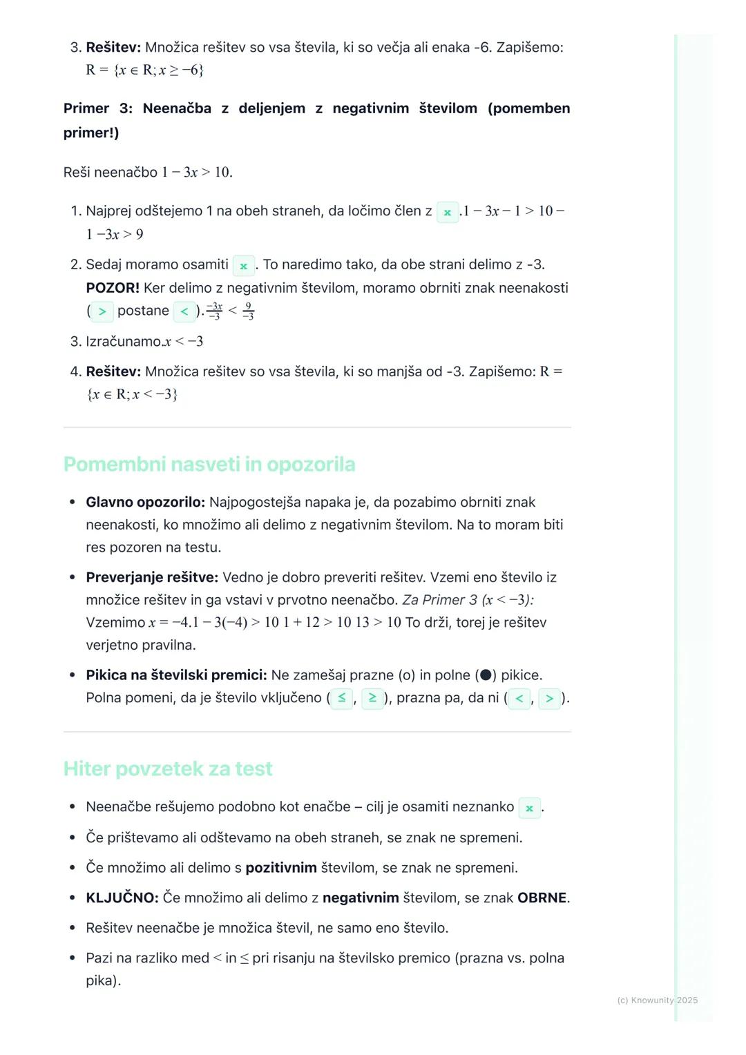 # Neenačbe

Kaj so neenačbe

Neenačbe so podobne enačbam, ampak namesto znaka za je enako ( = )
uporabljamo znake za neenakost. Z njimi ne p