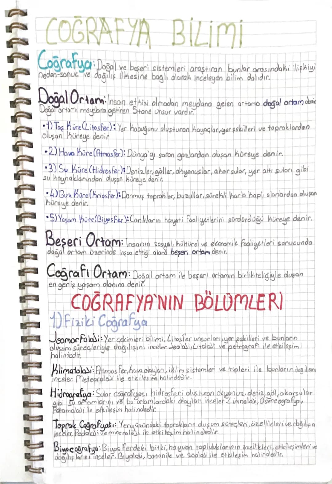 COĞRAFYA BİLİMİ
Coğrafya: Doğal ve beseri sistemleri, araştıran
bunlar arasındaki ilişkiyi
neden-sonuç ve dağilis likesine bagli olarak ince