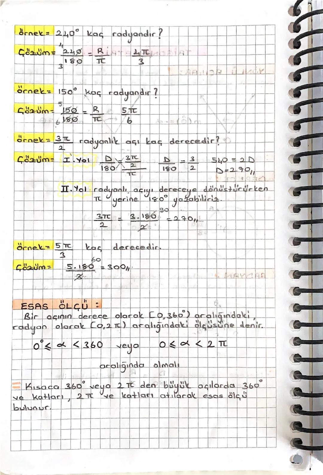 TRIGONOMETRI

YÖNLÜ AÇILAR: Saat yönünün tersi pozitif (+)
saatın yönü negatif (-) yön olarak kabul edilmiştir.


m(0)=-2

A

m (A)=

Açılar