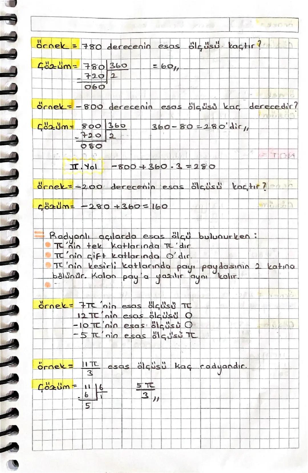TRIGONOMETRI

YÖNLÜ AÇILAR: Saat yönünün tersi pozitif (+)
saatın yönü negatif (-) yön olarak kabul edilmiştir.


m(0)=-2

A

m (A)=

Açılar