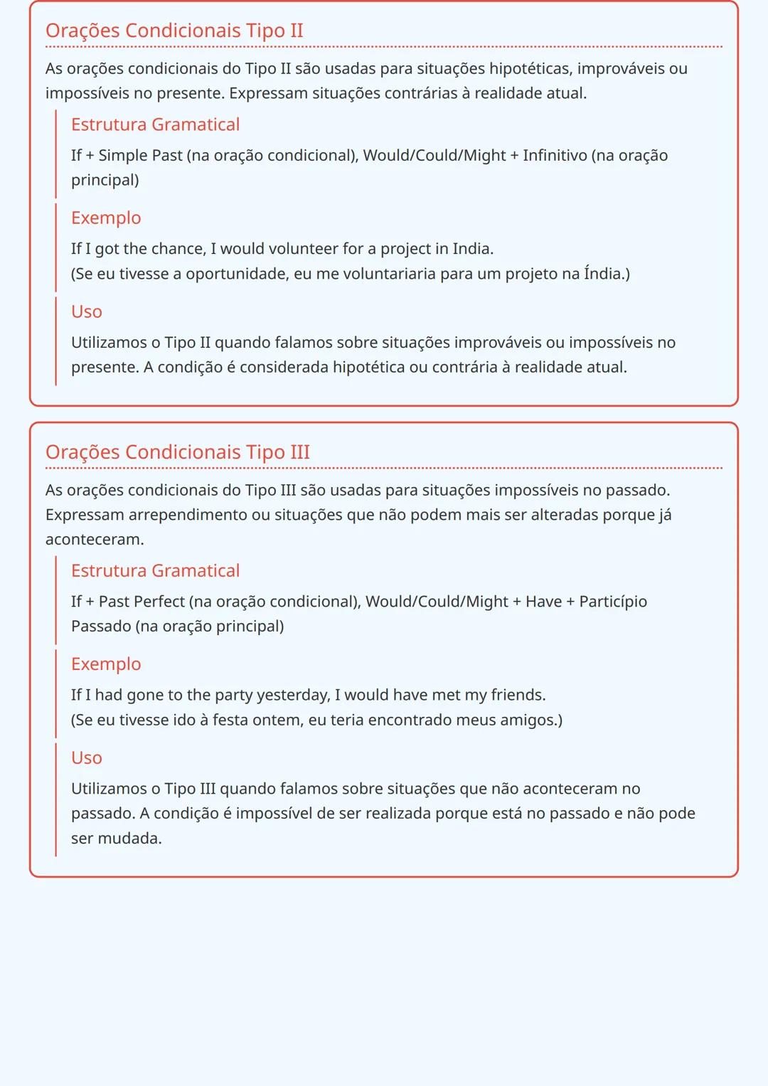 # Orações Condicionais (If-clauses)

Introdução às Orações Condicionais

As orações condicionais (if-clauses) em inglês são usadas para expr