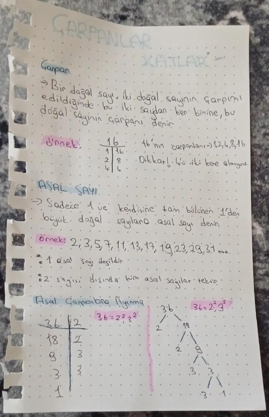# CARPANLAR, ATLAR-

Garpan.

→ Bir dağal sayı, iki doğal sayının çarpımı
edildiğinde bu iki saidan
doğal sayinin çarpani denir

dnnek

ASAL