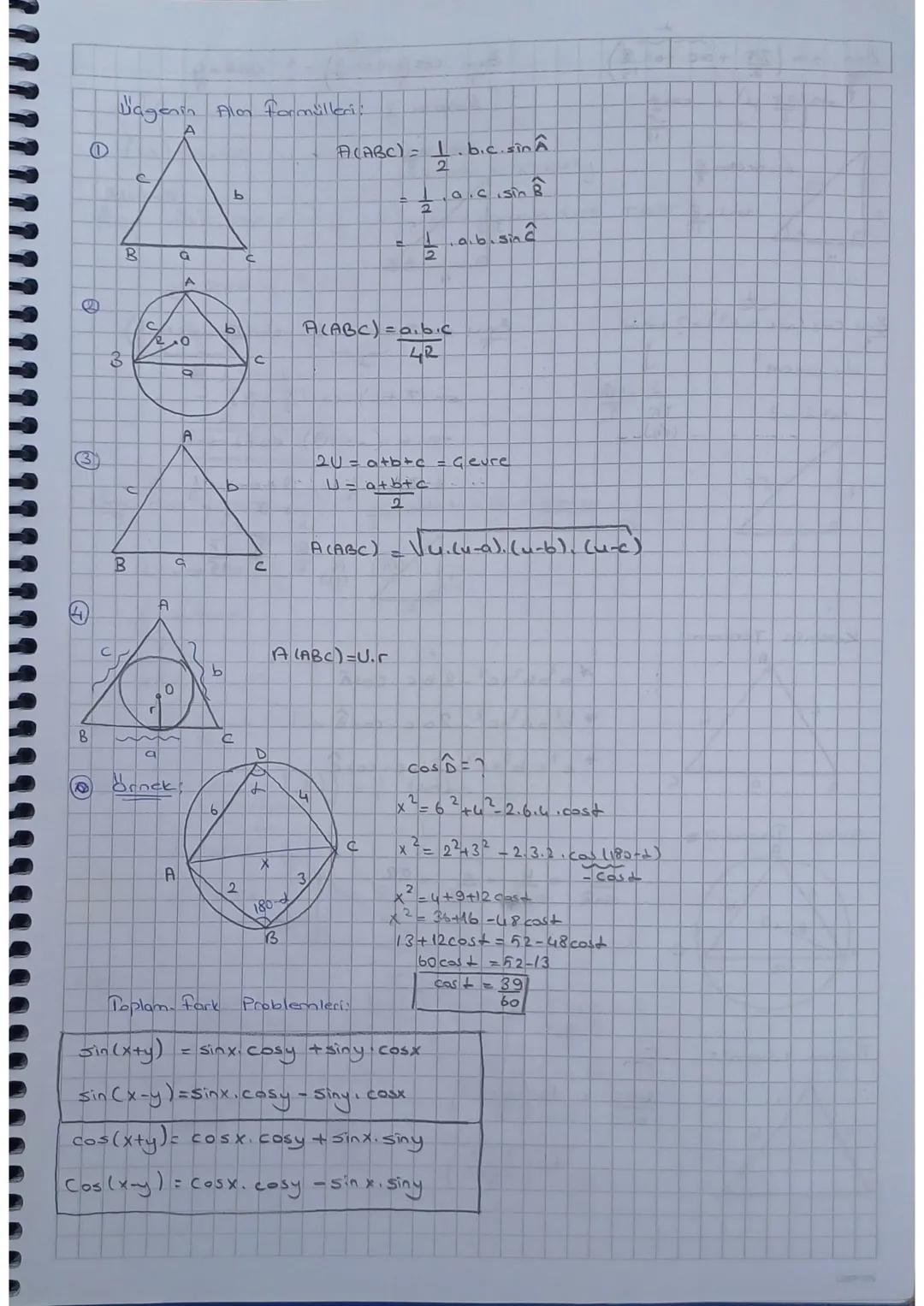 # Jagenin film formülleri

①

A

$A(ABC)=\frac{1}{2}.b.c.sin\hat{A}$

$ = \frac{1}{2}.a.c.sin\hat{B}$

b

$ = \frac{1}{2}.a.b.sin\hat{C}$

B