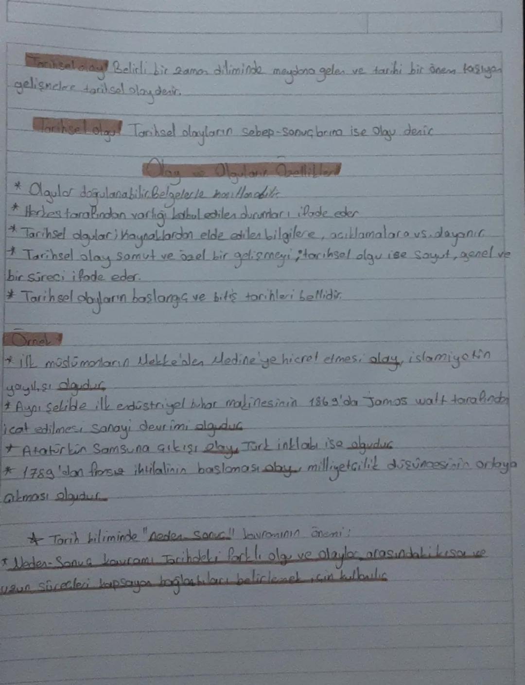 Tarih Olay ve Olgu Nedir? Özelliklerini Keşfet