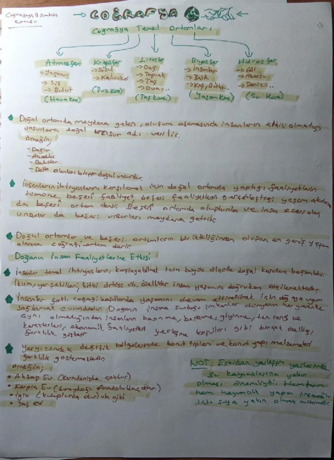 Coğrafya 9. Sınıf 1. Ünite