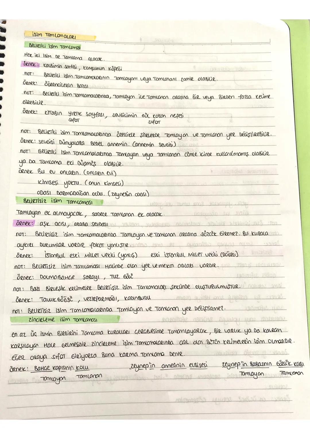 isim Tamlamaları
Becerili isim Tamlamasi
Her iki Isim De Tamlama alacak.
Örnek: Kalbimin sahibi, komsunun köpeği
not:
Becerili isim Tamlamal