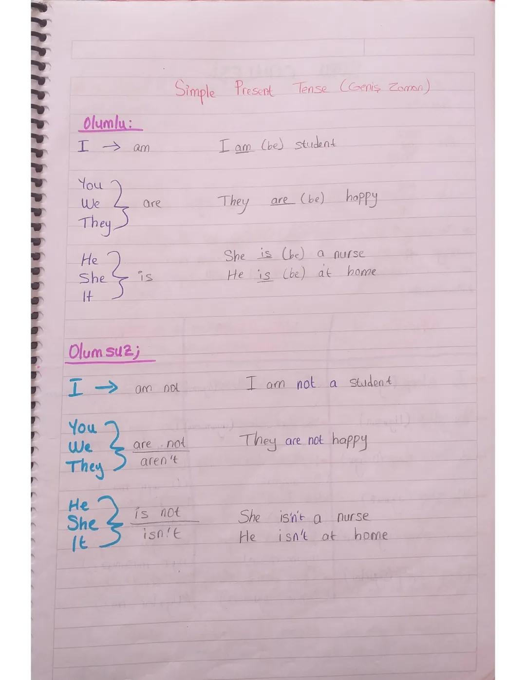 Simple present tense