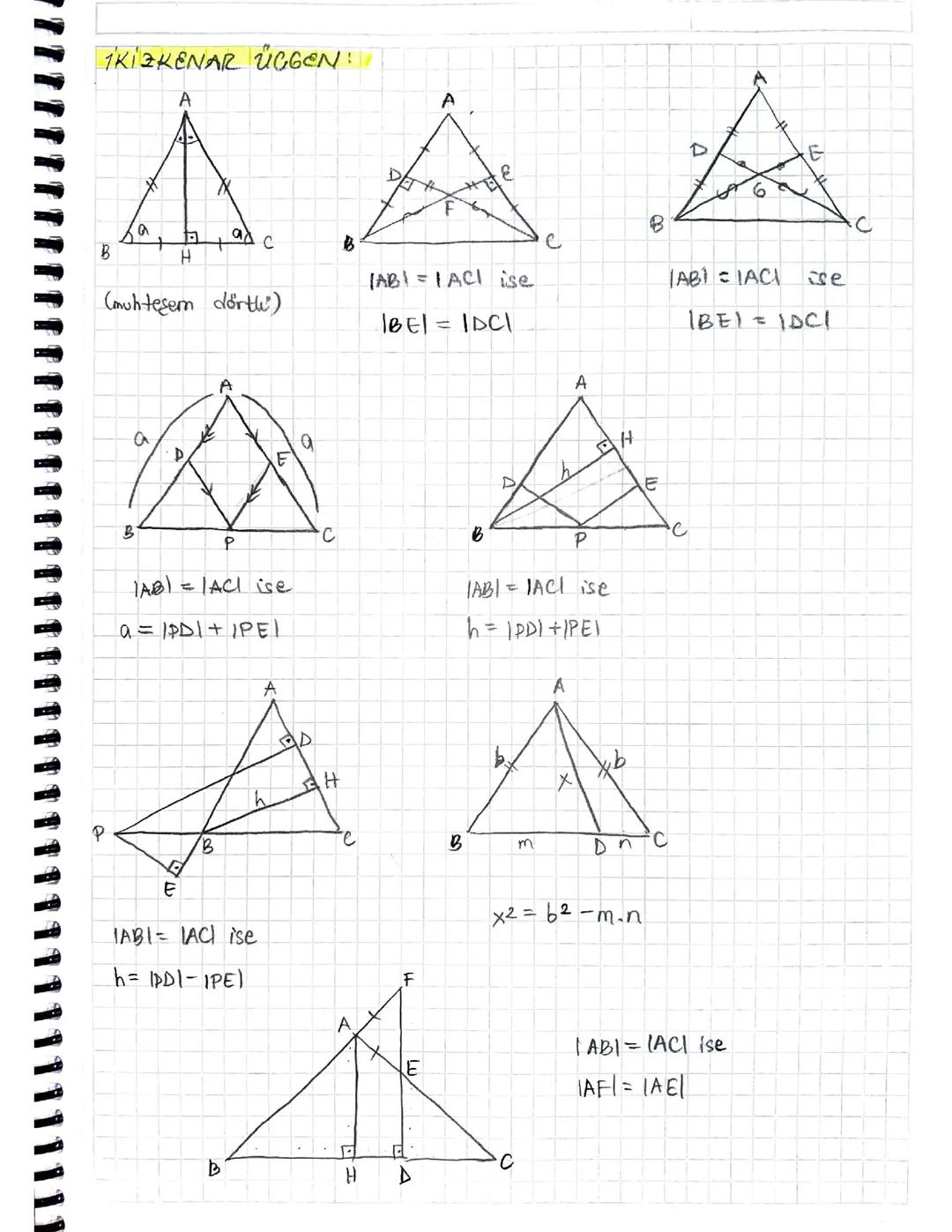 TYT Geometri: İkizkenar Üçgen Konu Anlatımı ve Çözümleri
