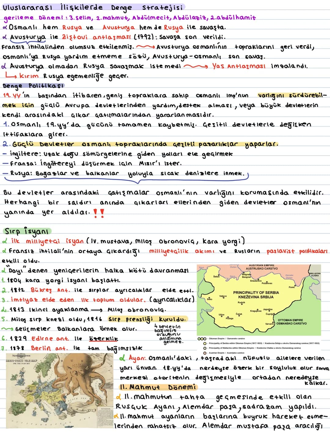 Uluslararası İlişkilerde Denge stratejisi
gerileme Dönemi: 3. selim, 2. mahmut, Abdülmecit, Abdülaziz, 2. abdülhamit
Osmanlı hem Rusya ve Av
