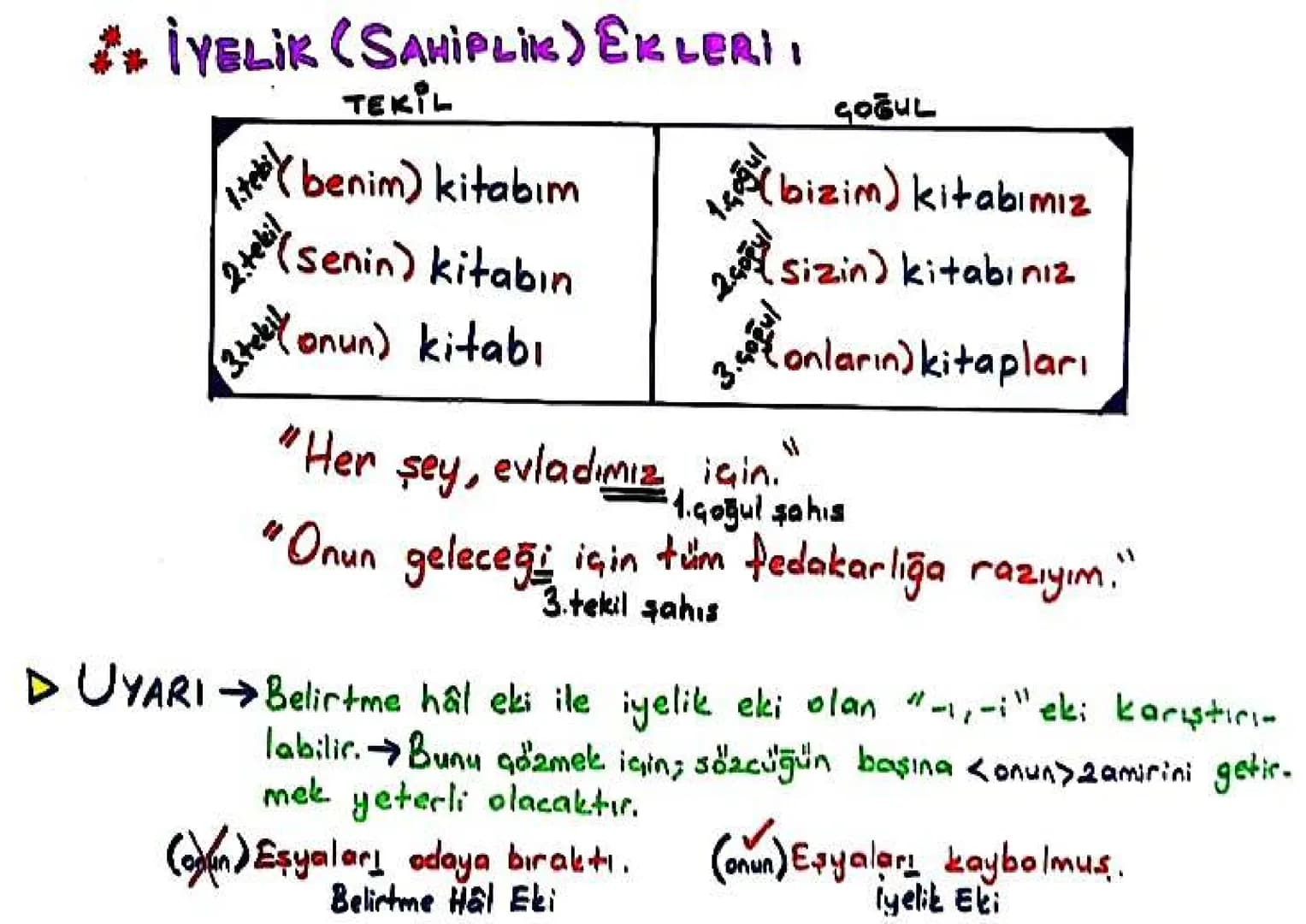 ÇEKİM EKLERİ
İSİM ÇEKİM
Çoğul
Ekleri
iyelik
Ekleri
Hal (Durum)
Ekleri
Soru
Eki Eki; " -ler, -lar"
ÇOĞUL EKLERİ:
İsimlerin sayı bakımından
ço