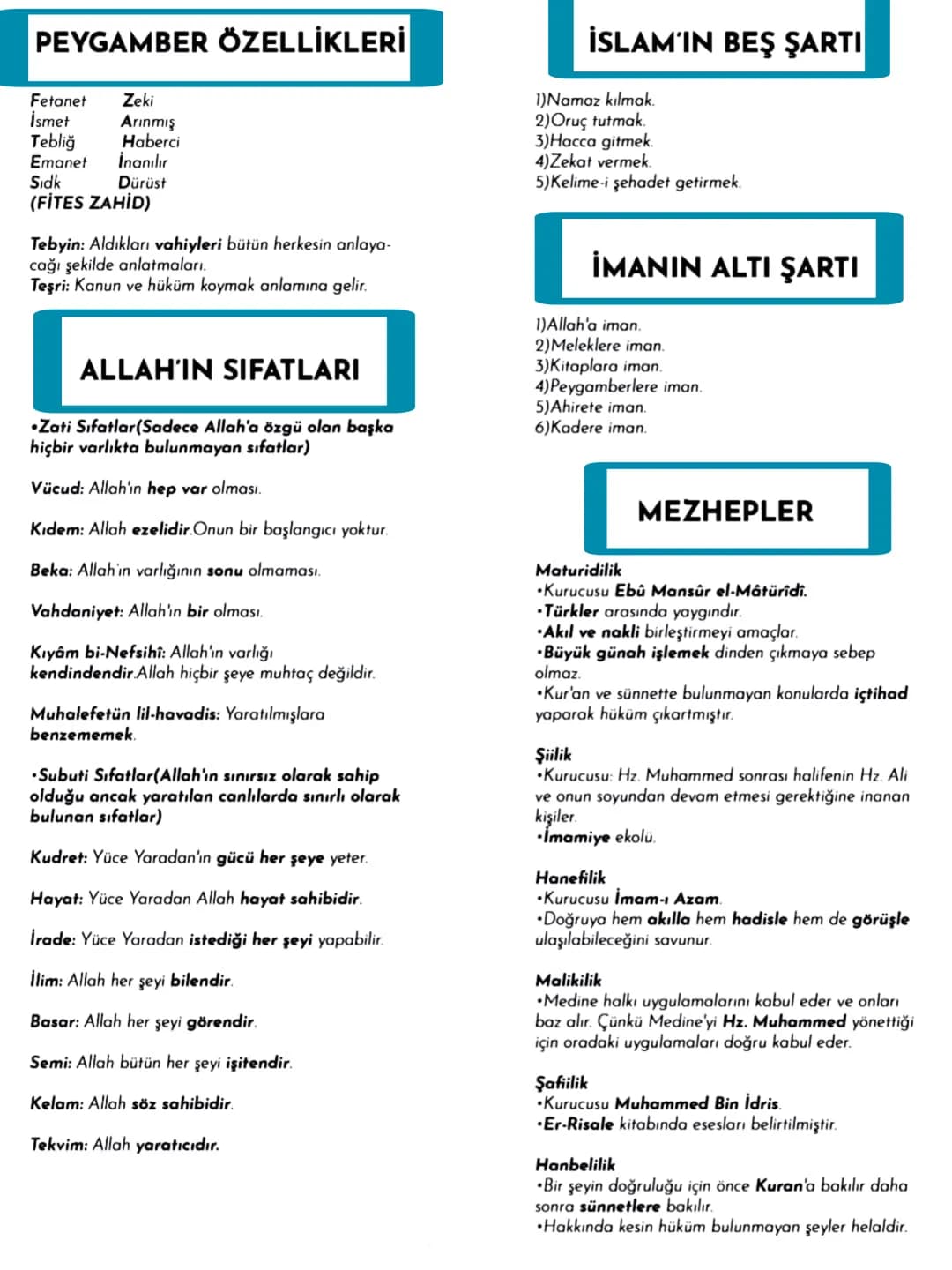 PEYGAMBER ÖZELLİKLERİ
Fetanet Zeki
İsmet
Arınmış
Tebliğ
Haberci
Emanet
İnanılır
Sidk
Dürüst
(FİTES ZAHİD)
Tebyin: Aldıkları vahiyleri bütün 