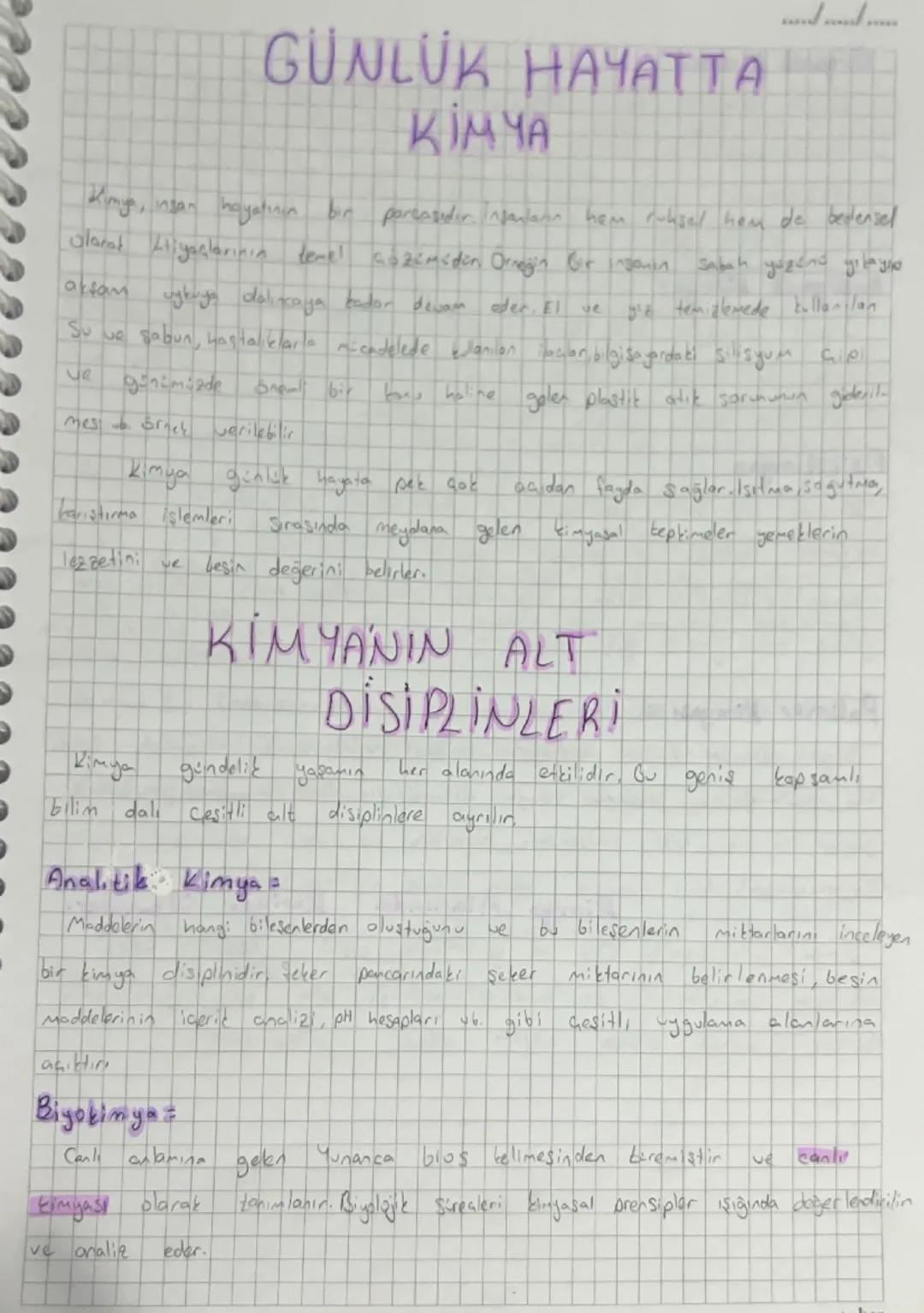 GÜNLÜK HAYATTA
кімча
Kimya, insan hayatının bir porcasidir. injanların hem rubsed hem de bedensel
Olarak Kiyaçlarının temel çözümsden Orneği