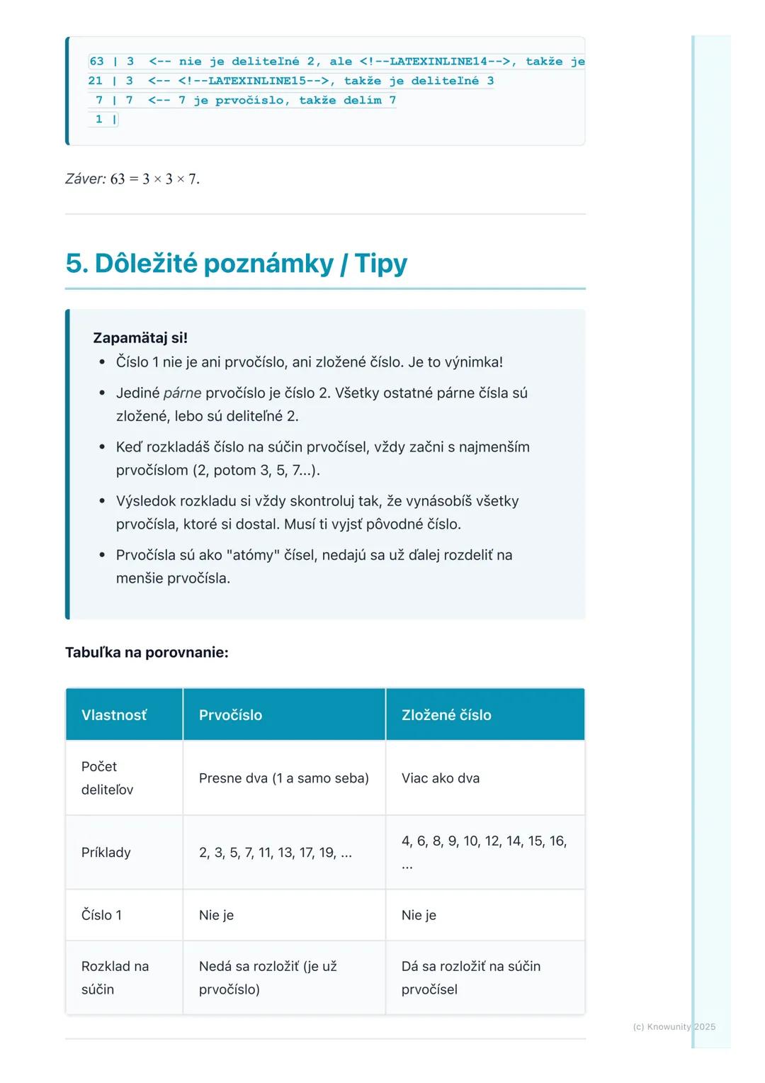 # Prvočísla a zložené čísla

## 1. Úvod do prvočísel a zložených čísel

Ahojte! Dnes si zopakujeme veľmi dôležitú tému z matematiky - prvočí