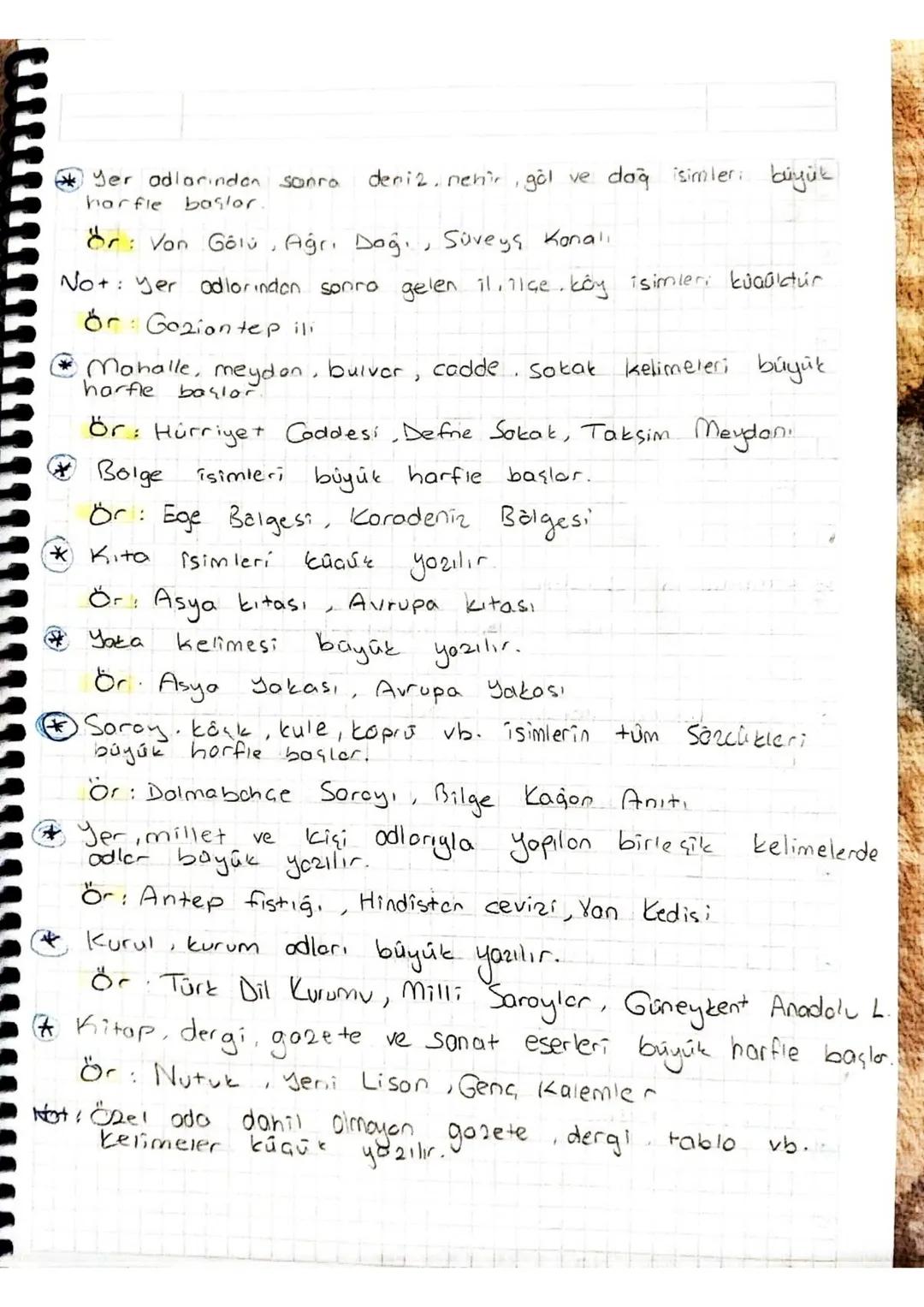 Yazım Kurallar
Büyük Harflerin Kullanımı
Cumleler büyük harfle
baylor.
veya
başlar
Cumie içinde tırnak içerisinde
de büyük harfie
Cümleler
(