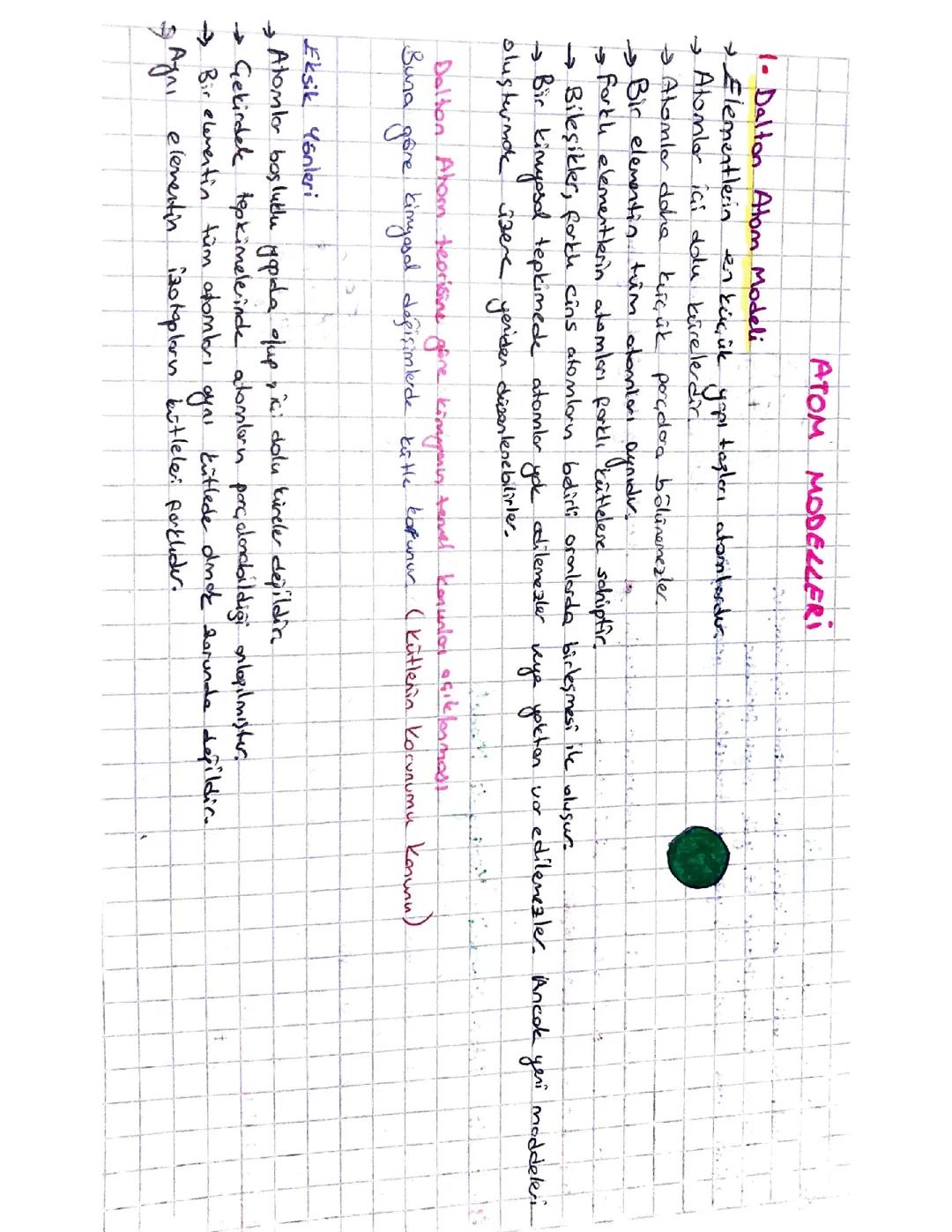 Dalton, Thomson, Rutherford ve Bohr Atom Modelleri 9. Sınıf: Eksiklikler ve Özellikler