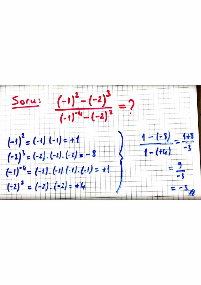 =
ÜSLÜ SAYILAR =
· XXX.... x = x^ ifadesine üslü sayı denir.
n tane
•
x^
x = taban
n =üs
·
x = 0 Tain x = 1
•
XER
igin
= ×
0° Belirsiz
Negat