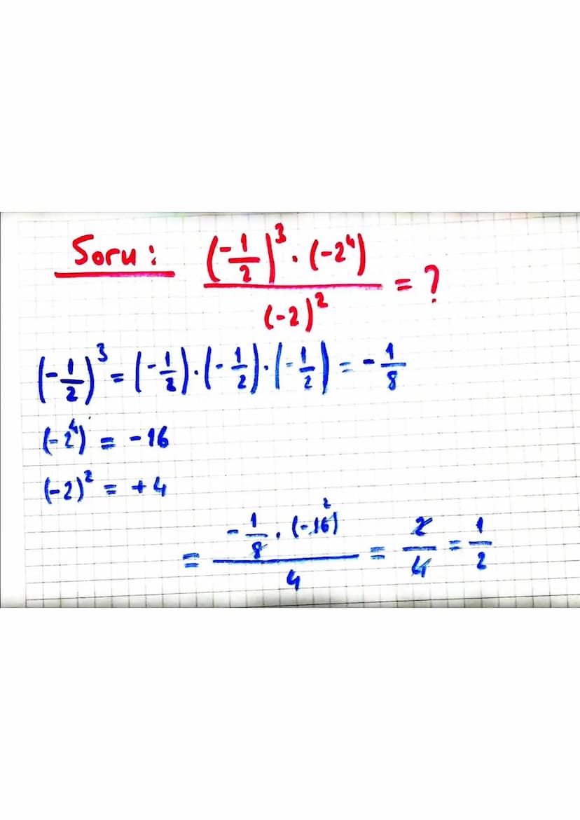=
ÜSLÜ SAYILAR =
· XXX.... x = x^ ifadesine üslü sayı denir.
n tane
•
x^
x = taban
n =üs
·
x = 0 Tain x = 1
•
XER
igin
= ×
0° Belirsiz
Negat
