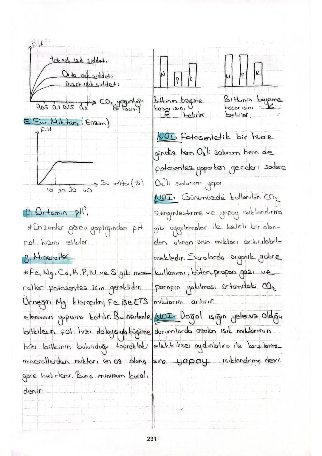 FOTOSENTEZIN HIGINI ETRILET 2) Gevresel Faktörler
FAKTÖRLER
*Bir hücrenin potasentez hızı, birim
(a) Sıcaklık (Enzim)
_ Yüksek ışıksident.
D
