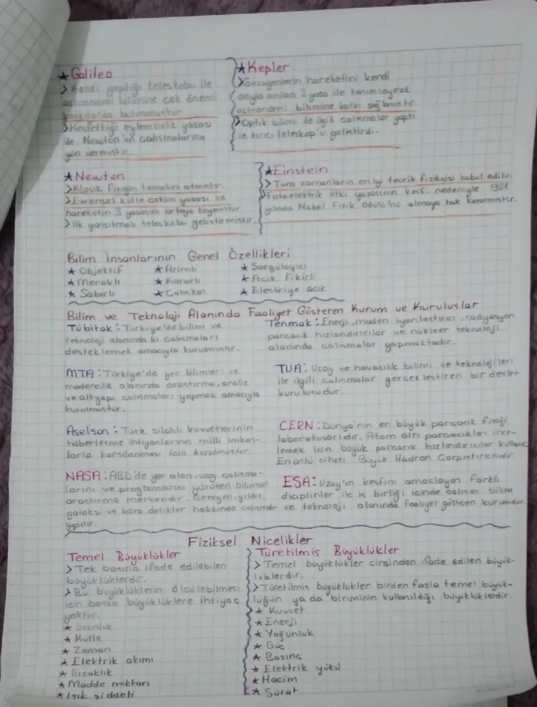 FİZİK BİLİMİ
Tonimi: evreni kuvvet, enerji, uzay ve zaman ilişkileri cercevesinde matematiksel hesap
lamalar kullanarak inceleyen yasalar ve