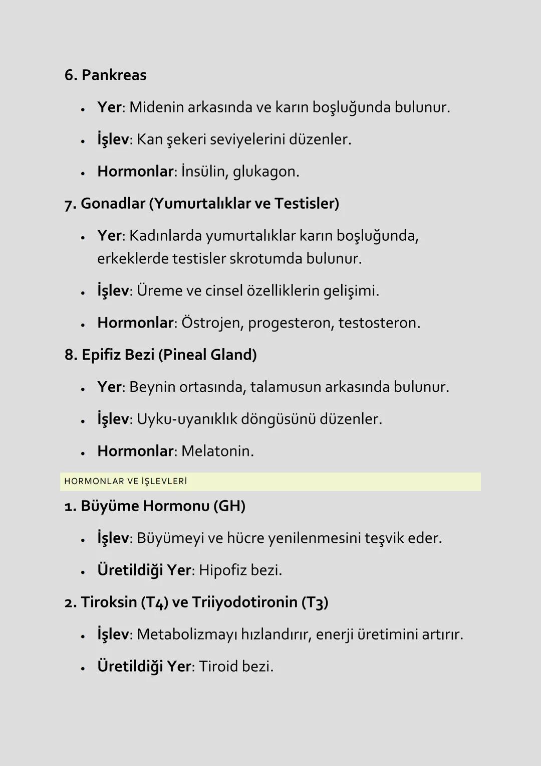 ENDOKRİN SİSTEM
Endokrin sistem, vücudun hormonal dengesini sağlayan
bezler ve organlardan oluşan bir sistemdir. Bu sistem,
hormonlar aracıl