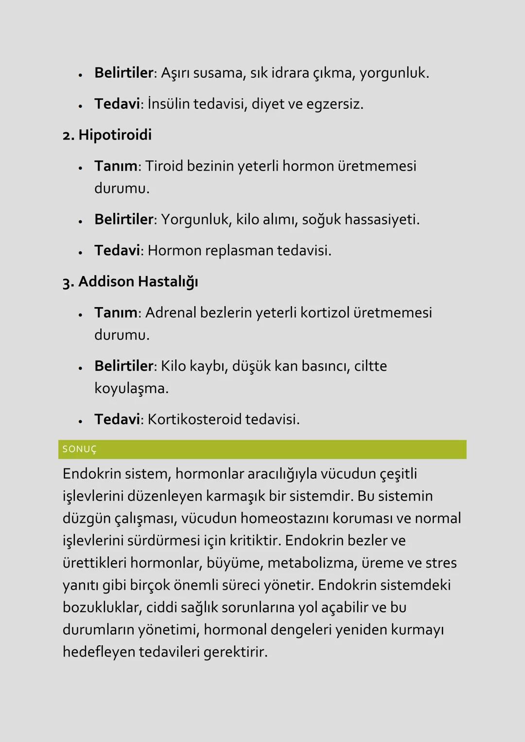 ENDOKRİN SİSTEM
Endokrin sistem, vücudun hormonal dengesini sağlayan
bezler ve organlardan oluşan bir sistemdir. Bu sistem,
hormonlar aracıl