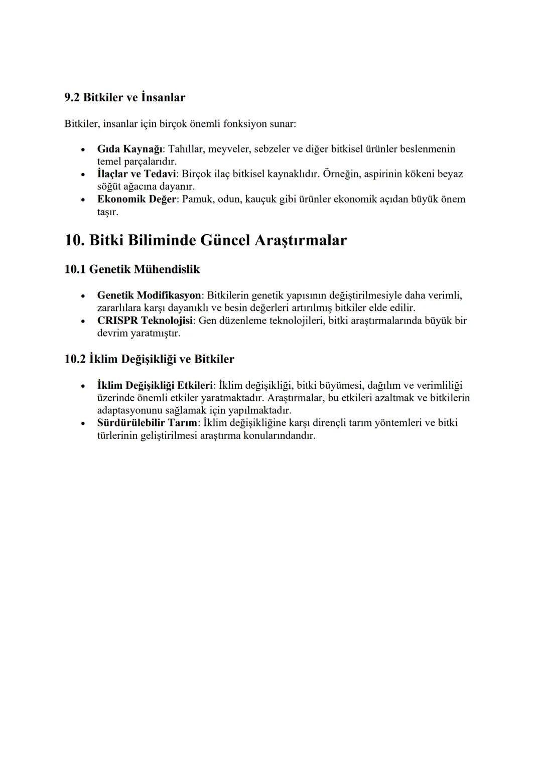 Bitki Biyolojisi
1. Bitkilerin Temel Özellikleri
1.1 Bitki Hücresinin Yapısı
Bitki hücresi, temel hücresel yapılarla donatılmıştır:
•
•
•
•
