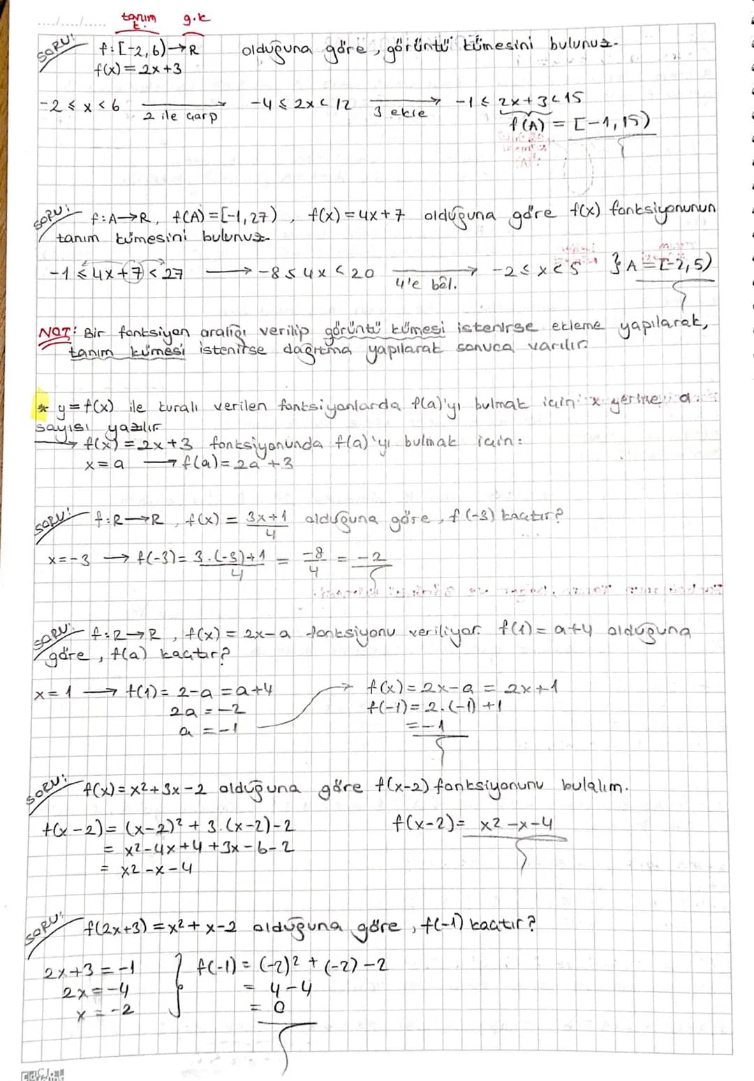 .p
.....
FONKSİYONLAR
A tanım kümesi ve B deger kümesi olmak üzere, A kümesinin her elemanını B.
kümesinin yalnız bir elemanıyla eşleyen ili