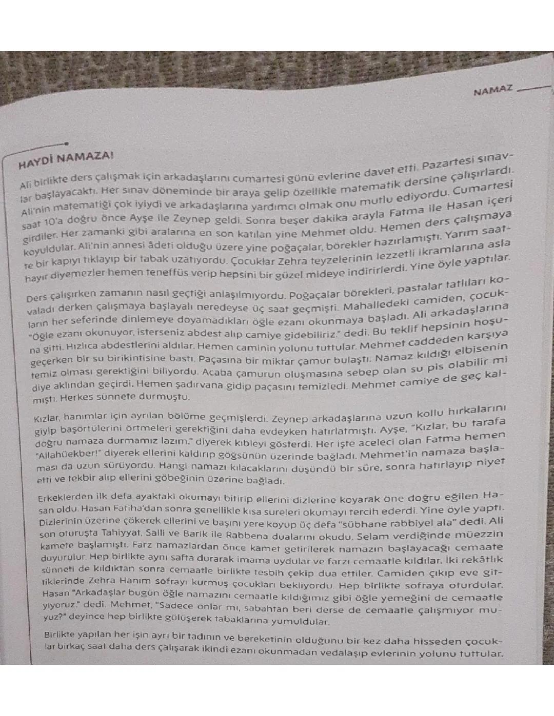 Din kültür ve ahlak bilgisi 