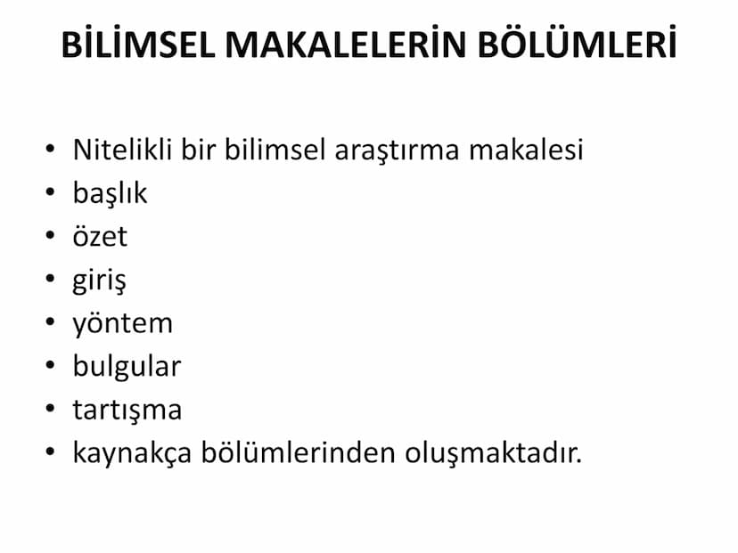 Makale
•
Hemen hemen her konuda makale yazılabilir.
•
.
•
•
•
•
Makalede bir konuya yeni bir açıdan bakılması esastır.
Konuyla ilgili ortaya
