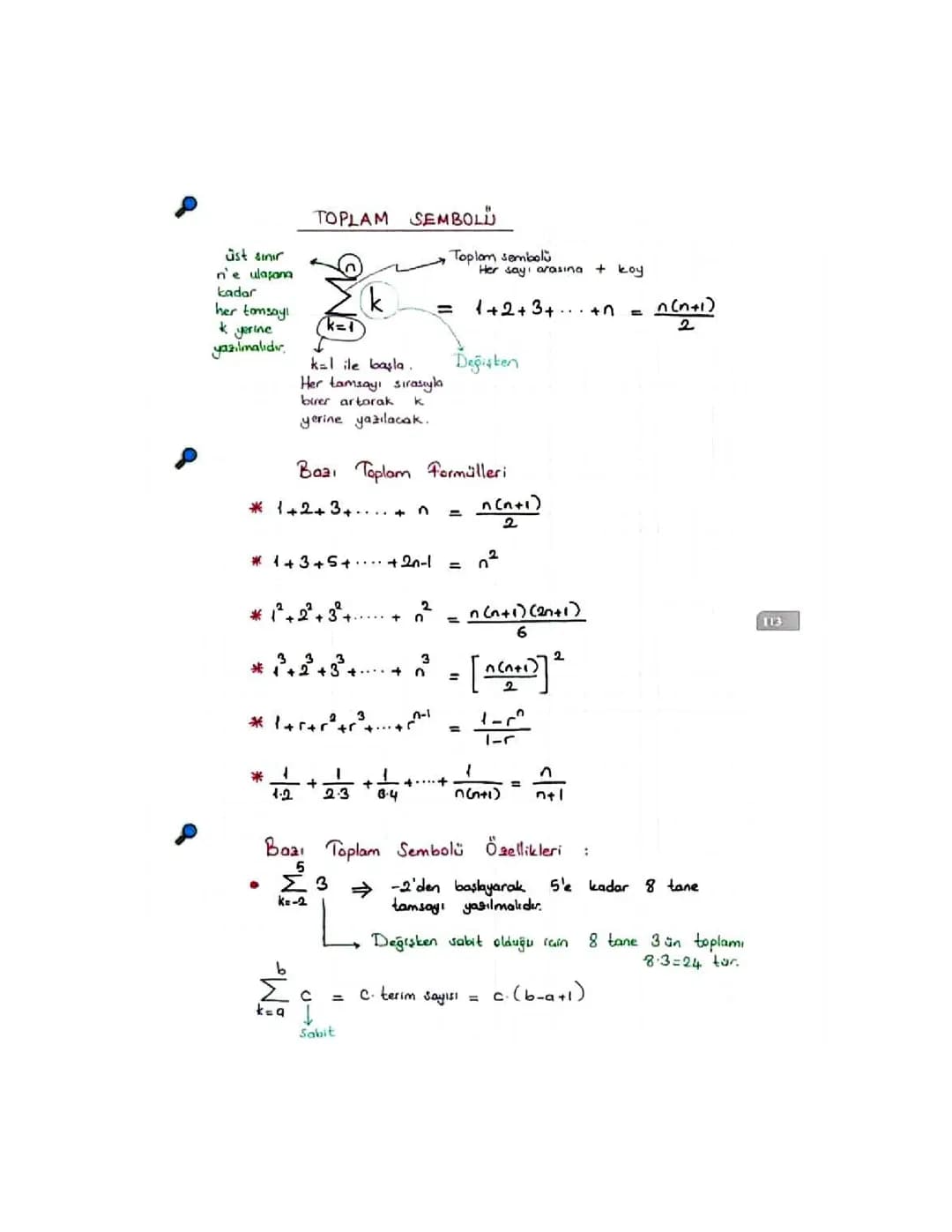 Diziler ve Toplam Formülleri | Matematik Rehberi