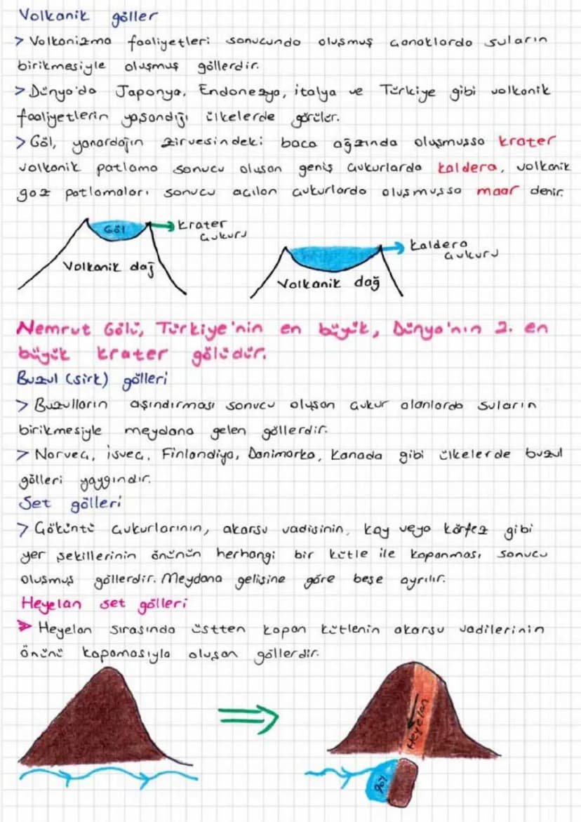 SU KAYNAKLARI
Dünya'daki su kaynakların, Okyanuslar, denizler, göller, akarsular
yeraltı sulori ile buzullar oluşturur.
Doğadaki sular sürek