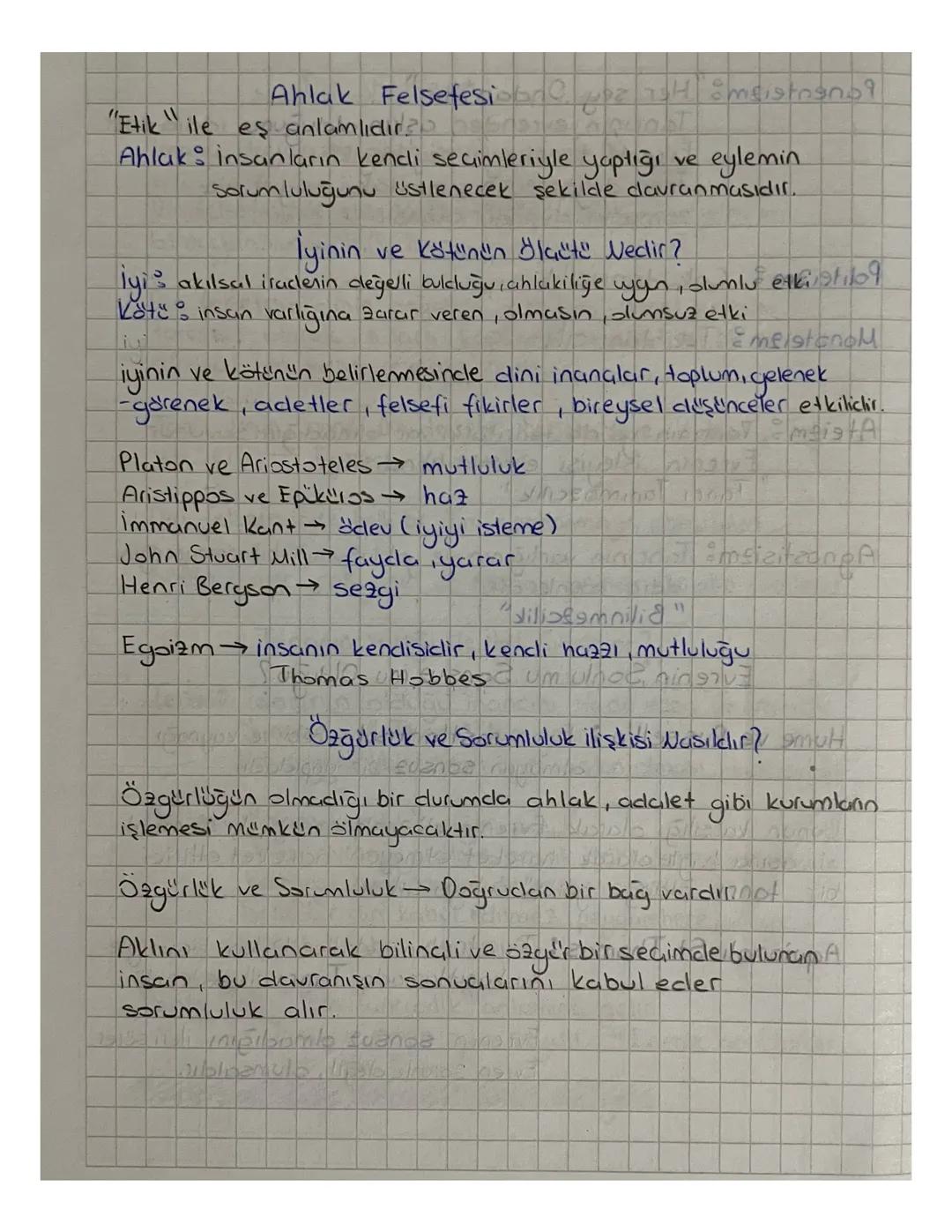 Tyt 10. Sınıf Felsefe Ahlak Felsefesi