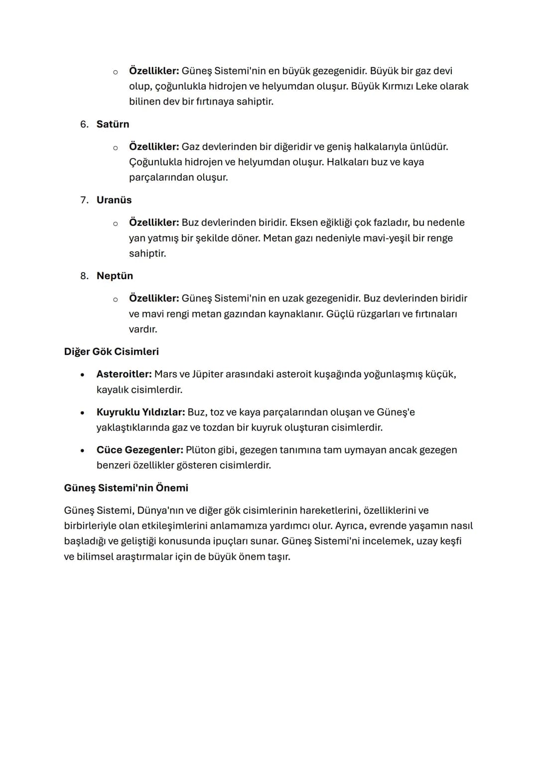 Güneş Sistemi ve Gezegenler
Güneş Sistemi Nedir?
Güneş Sistemi, Güneş ve onun etrafında dönen gök cisimlerinden oluşan bir sistemdir.
Güneş 