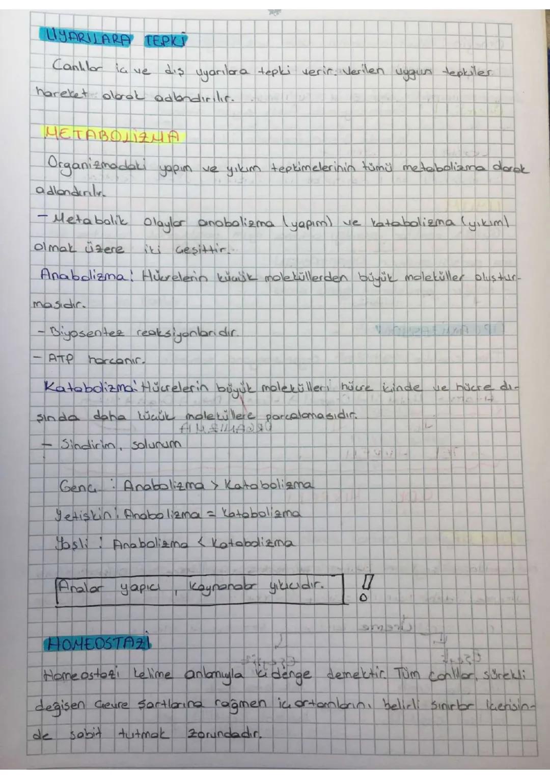 CANLILARIN ORTAK ÖZELLIKLERI
Biyoloji bilimi conliların yapısını, gelişimini görevlerini değişimini
Sınıflandırılmar ve
coğrafi değilimini i