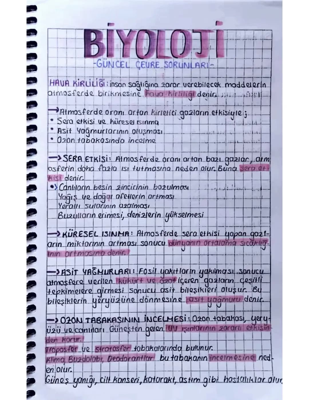 Güncel Çevre Sorunları 