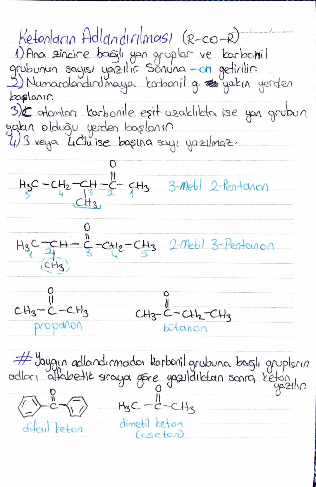 Alkollerin Adlandırılması (R-OH)
Den uzun zincir belirlenir.
IUPAC
2)-OH bağlı karbandan numaralandırılmaya başlanır.
5
3 2
H₂C-C=C-CH-CH3
о