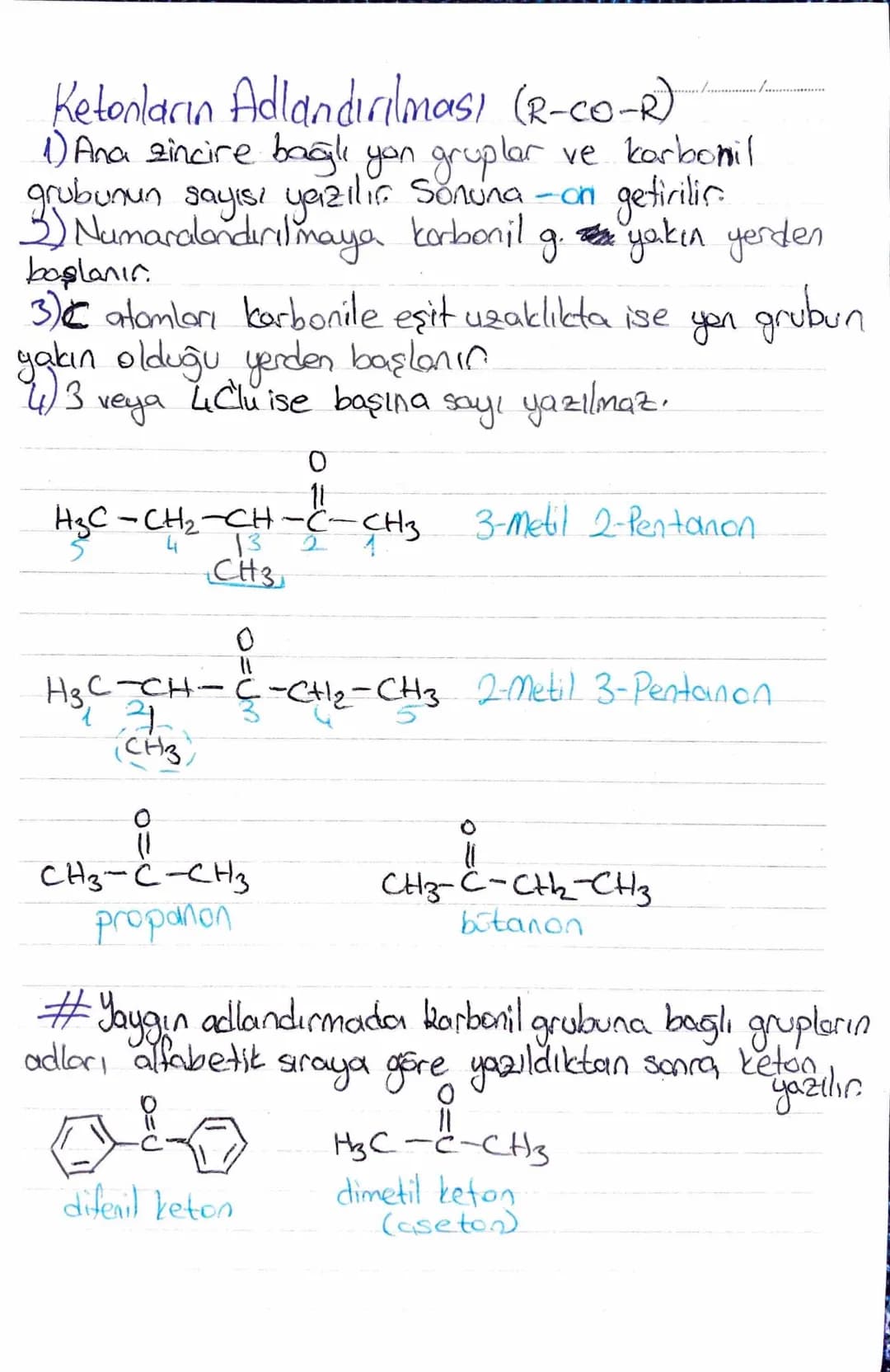 Alkollerin Adlandırılması (R-OH)
Den uzun zincir belirlenir.
IUPAC
2)-OH bağlı karbandan numaralandırılmaya başlanır.
5
3 2
H₂C-C=C-CH-CH3
о