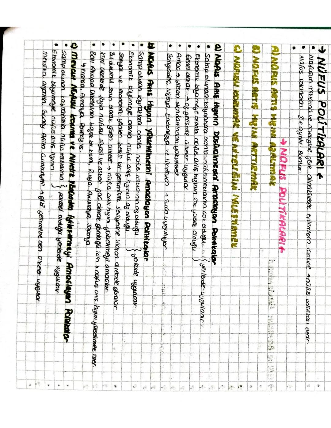 Coğrafya Nüfus Politikaları-Türkiye